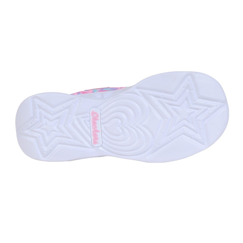 スケッチャーズ（SKECHERS）（キッズ）ジュニアスニーカー ケイリー2 スパークルフラワー ピンク 312051L-PKMT スポーツシューズ かわいい スリップオン 