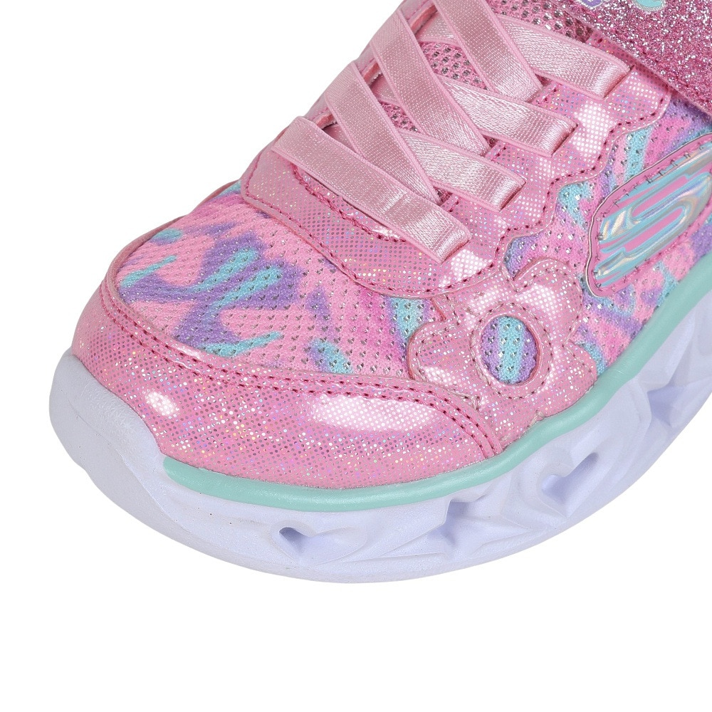 スケッチャーズ（SKECHERS）（キッズ）ジュニアスニーカー ケイリー2 スパークルフラワー ピンク 312051L-PKMT スポーツシューズ かわいい スリップオン 