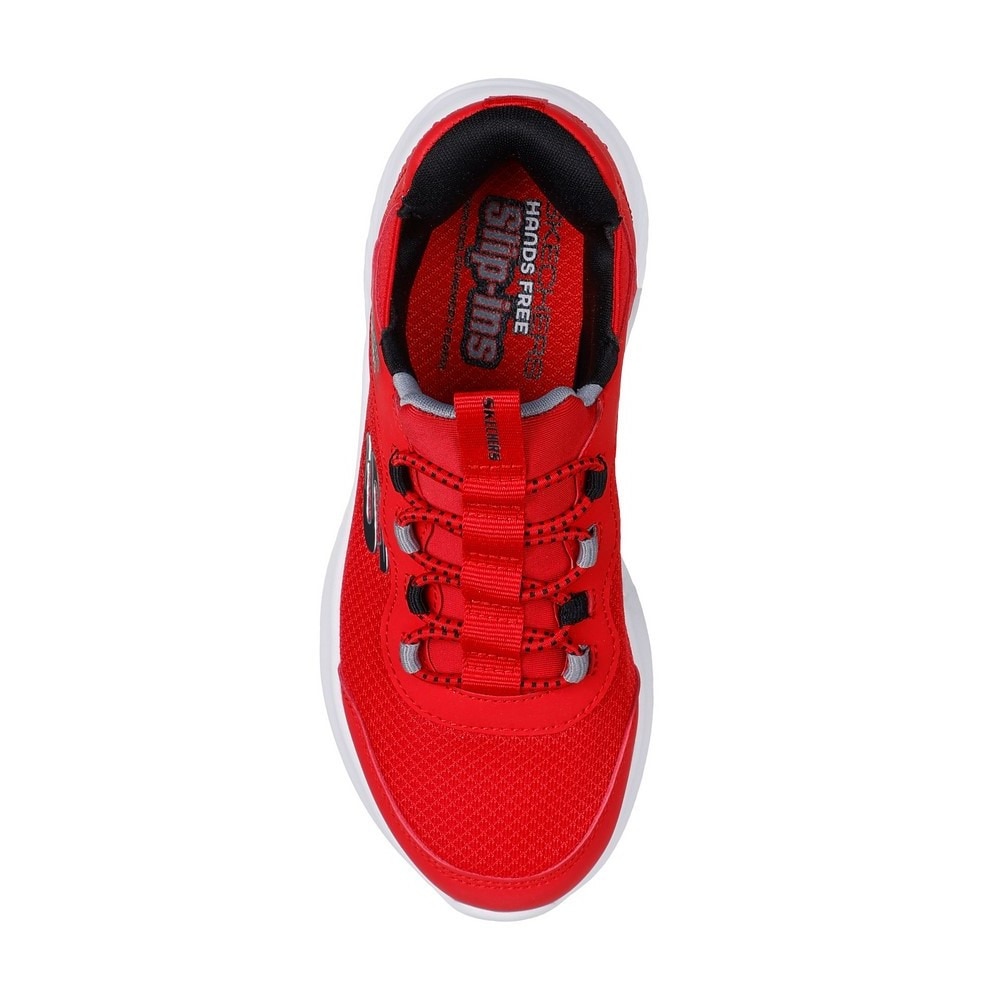 スケッチャーズ（SKECHERS）（キッズ）ジュニアスニーカー スポーツシューズ SI-BOUNDER-BRISK-BURST 403822L-RDBK
