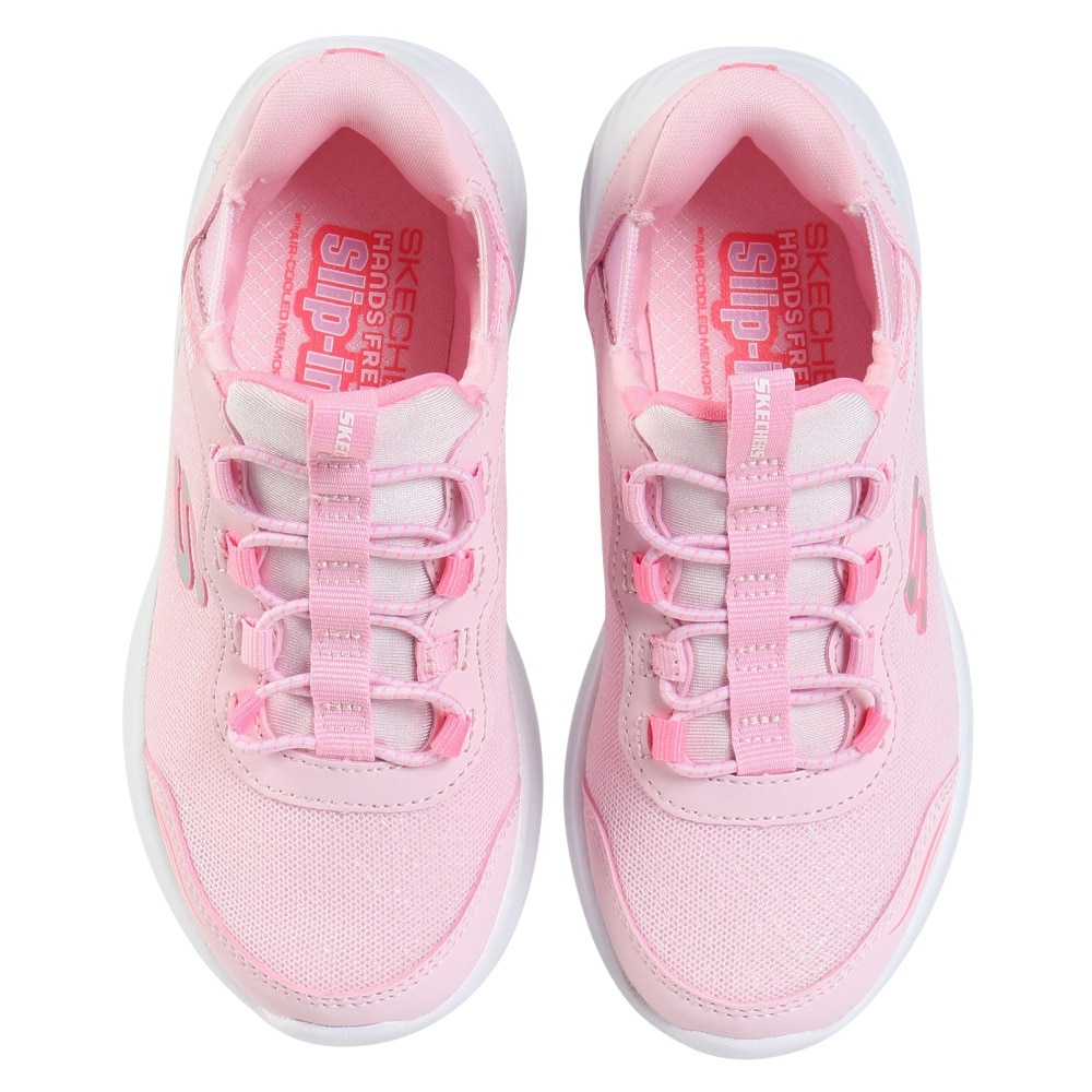 スケッチャーズ（SKECHERS）（キッズ）ジュニアスニーカー スポーツシューズ スリップインズ バウンダー シンプル キュート 303585L-LTPK