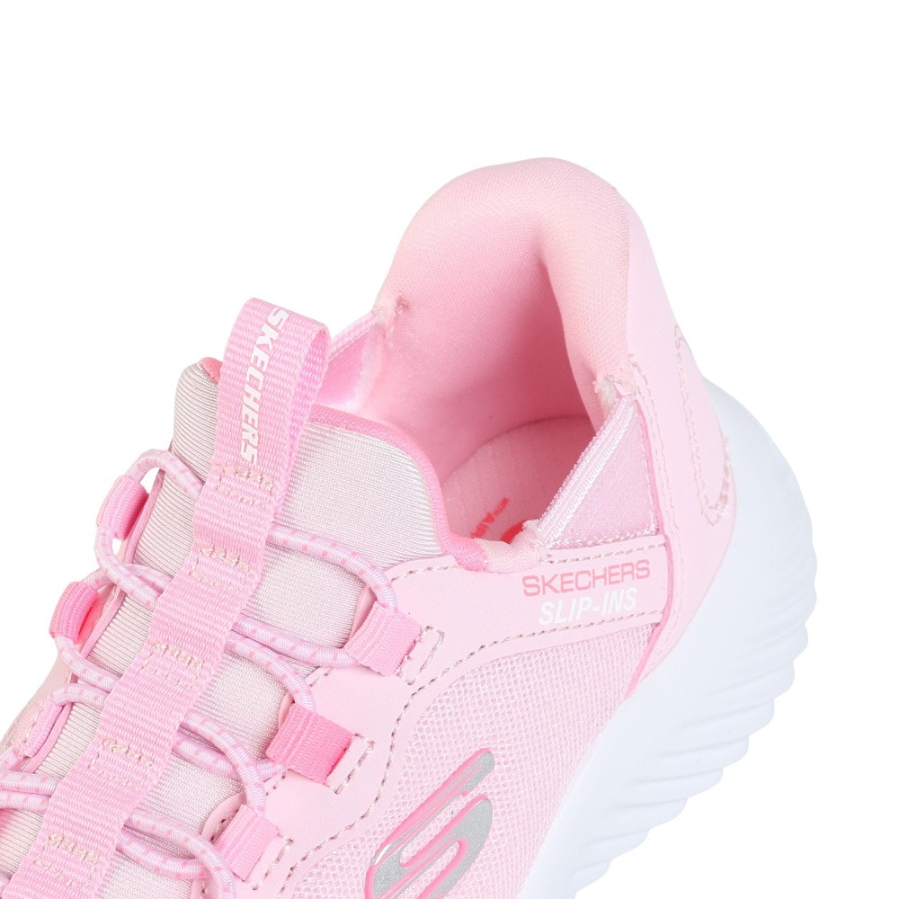スケッチャーズ（SKECHERS）（キッズ）ジュニアスニーカー スポーツシューズ スリップインズ バウンダー シンプル キュート 303585L-LTPK