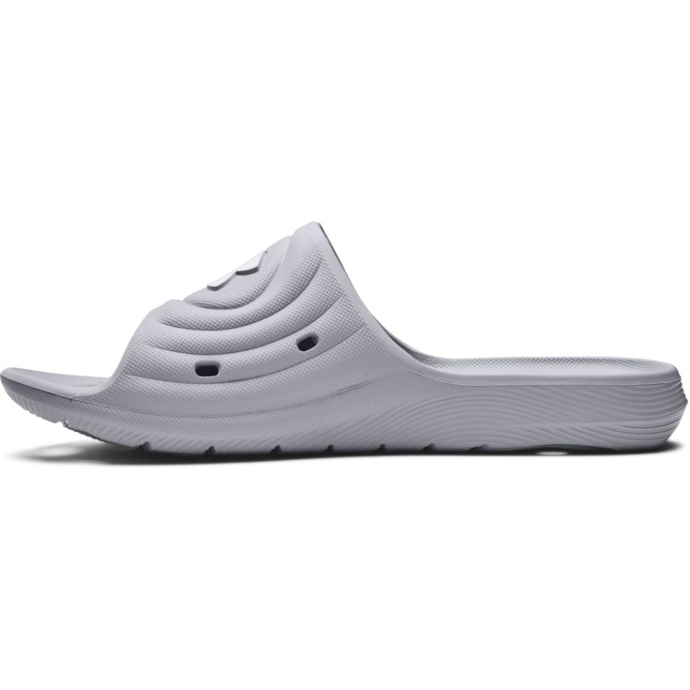 アンダーアーマー（UNDER ARMOUR）（メンズ）サンダル メンズ シャワーサンダル ロッカー IV スライド 3023758 100 グレー  スポーツ用品はスーパースポーツゼビオ