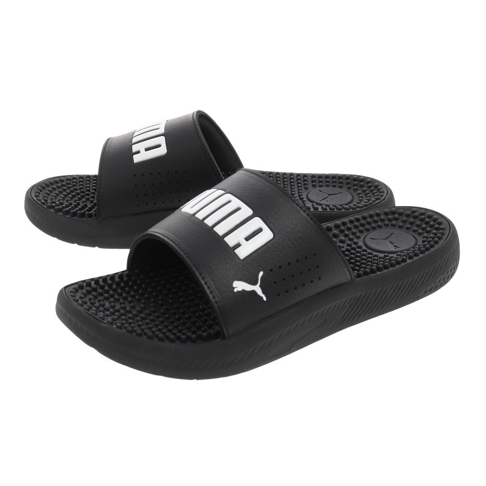 プーマ（PUMA）（メンズ）サンダル ソフトライド マッサージ スライド ブラック 38306201