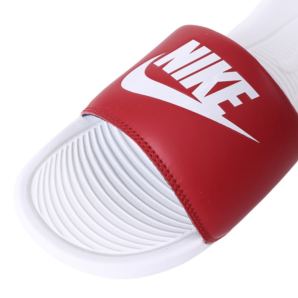 ナイキ（NIKE）（メンズ）スポーツサンダル ビクトリー ワン スライド レッド ホワイト CN9675-601 シャワーサン レジャー スポーツ観戦 タウン 軽量