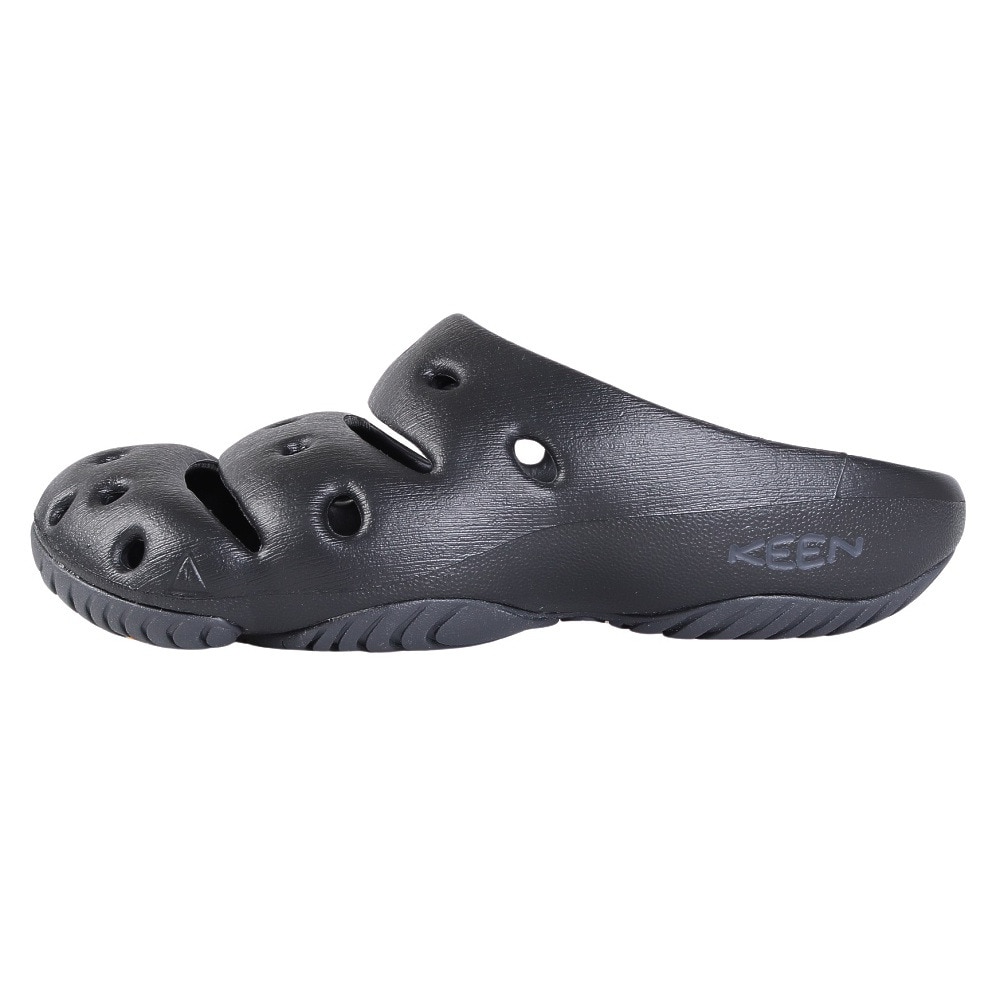 キーン（KEEN）（メンズ）サンダル ヨギ ブラック 1028957 シャワーサンダル 軽量 クッション性 通気性 抗菌防臭加工 タウン レジャー プール