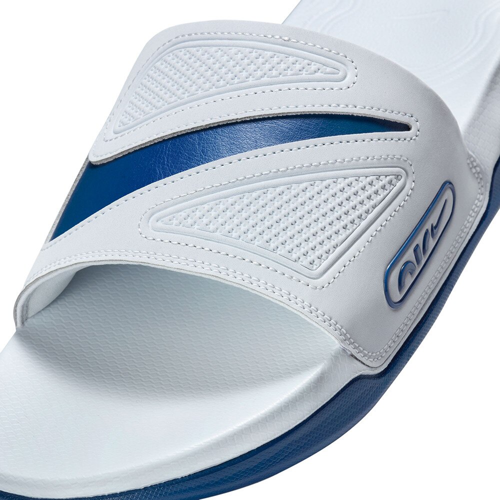 ナイキ（NIKE）（メンズ）スポーツサンダル エア マックス シロ スライド ホワイト ブルー DC1460-012 シャワサン レジャー ビーチ プール タウン 快適