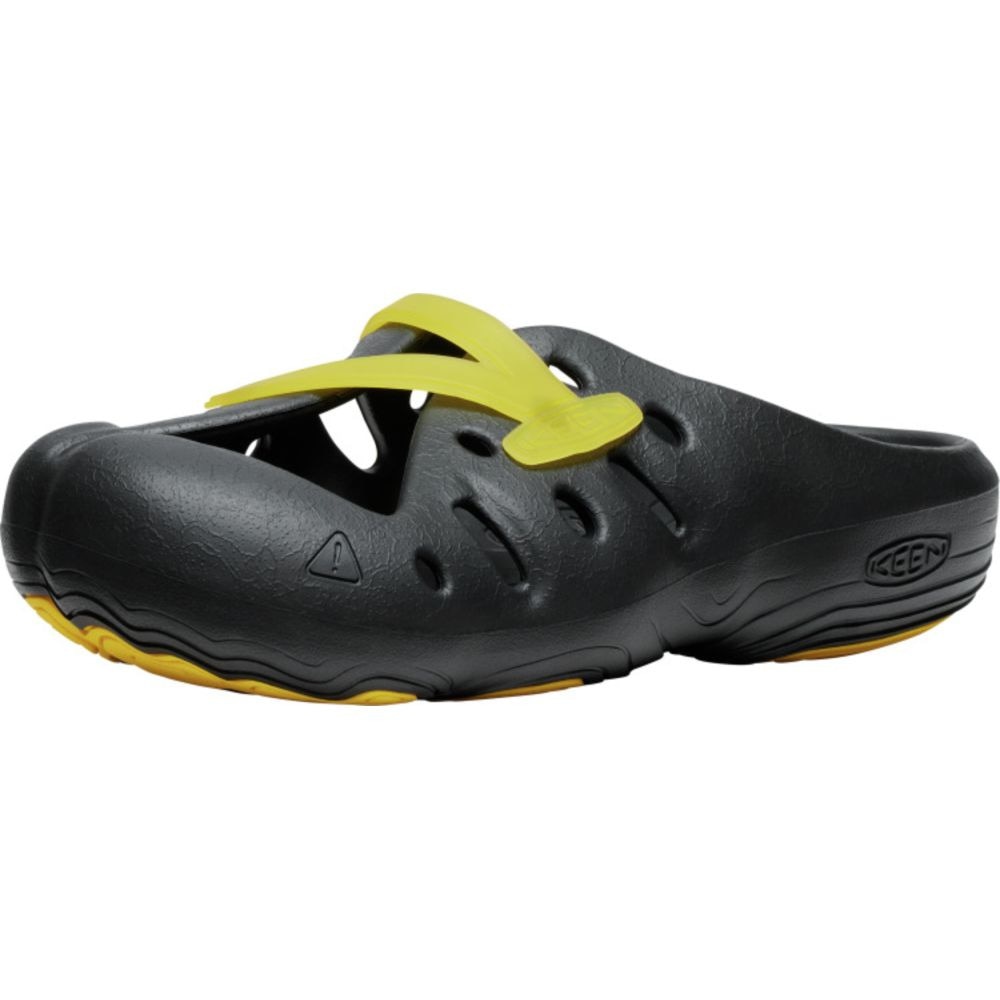 キーン（KEEN）（メンズ、レディース）スポーツサンダル ヨギーズ ブラック イエロー 1029369 シャワーサンダル レジャー アウトドア 軽量 フィット感 耐久性