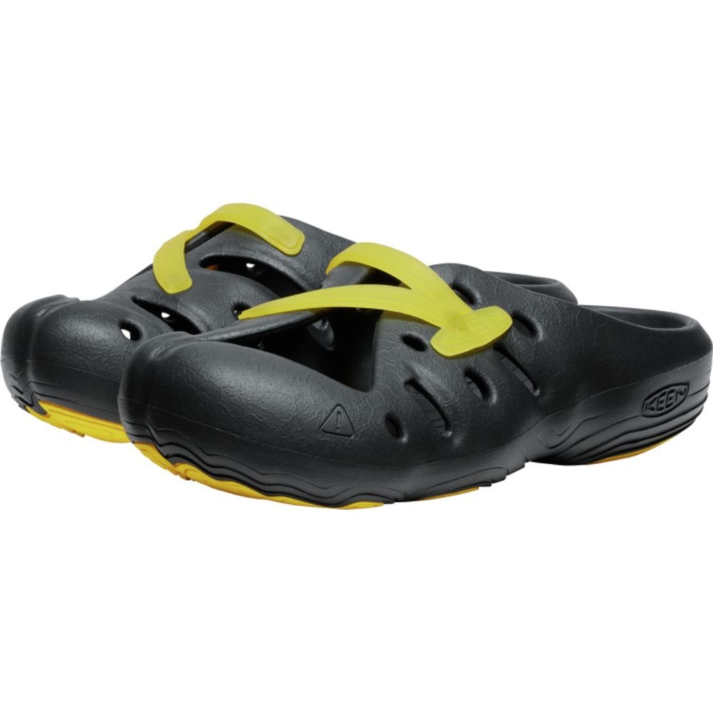 キーン（KEEN）（メンズ、レディース）スポーツサンダル ヨギーズ ブラック イエロー 1029369 シャワーサンダル レジャー アウトドア 軽量 フィット感 耐久性