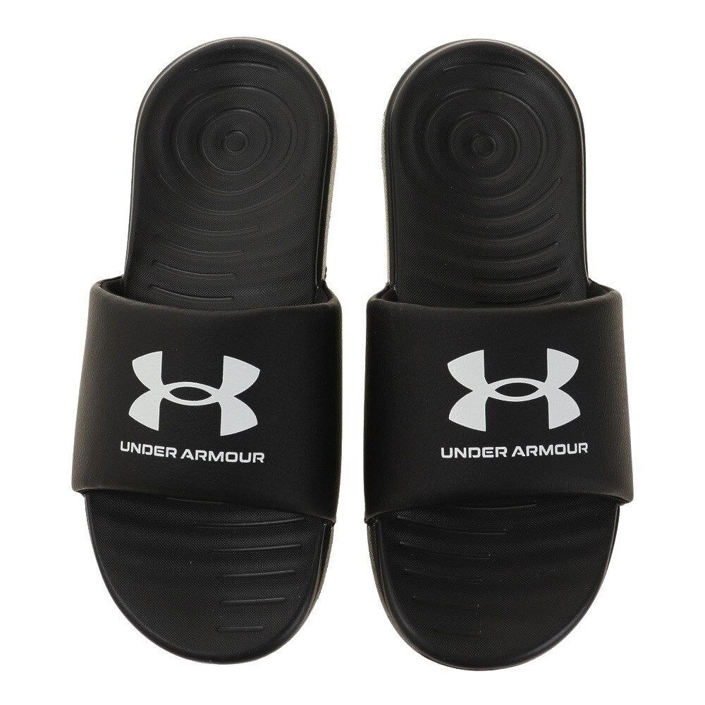 アンダーアーマー（UNDER ARMOUR）（レディース）サンダル アンサ フィックス スライド ブラック 3023772 004 シャワサン レジャー タウン 軽量