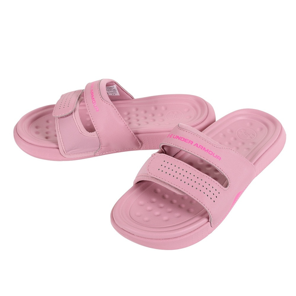 アンダーアーマー（UNDER ARMOUR）（レディース）スポーツサンダル アンサ スタジオ スライド ピンク 3025045 602 シャワサン スライド レジャー