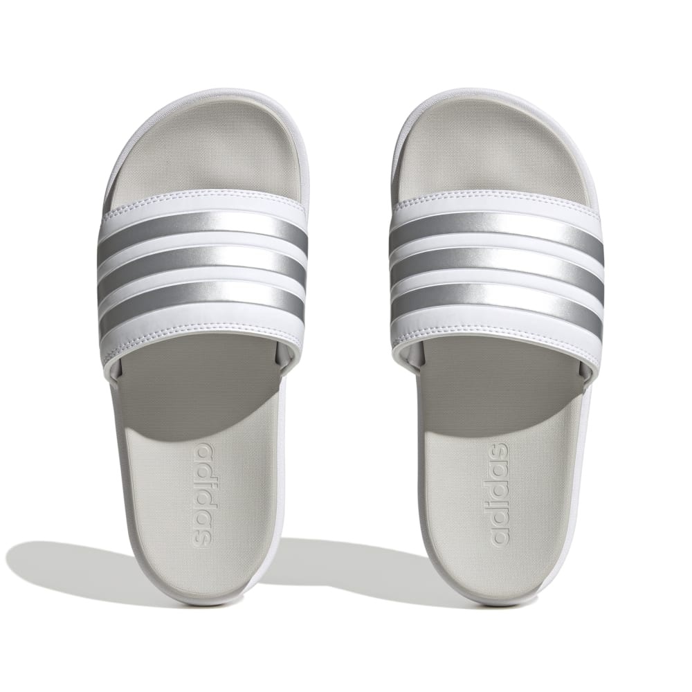 アディダス（adidas）（レディース）サンダル アディレッタプラットフォームサンダル ホワイト IE9703 シャワサン 厚底 クッション性 レジャー プール★★★
