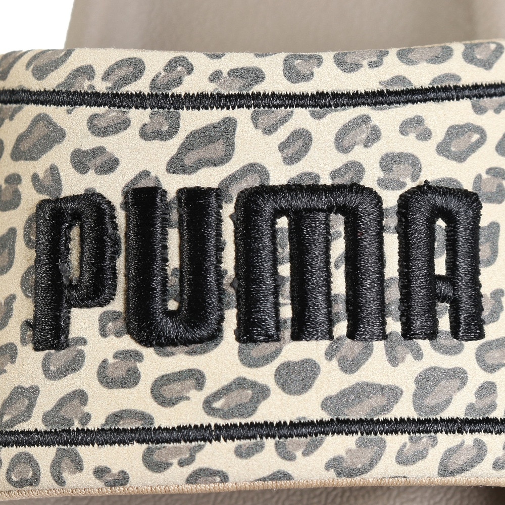 プーマ（PUMA）（レディース）スポーツサンダル プラットフォーム スライド レオ ブラウン 40249501 シャワーサンダル アウトドア レジャー ビーチサンダル