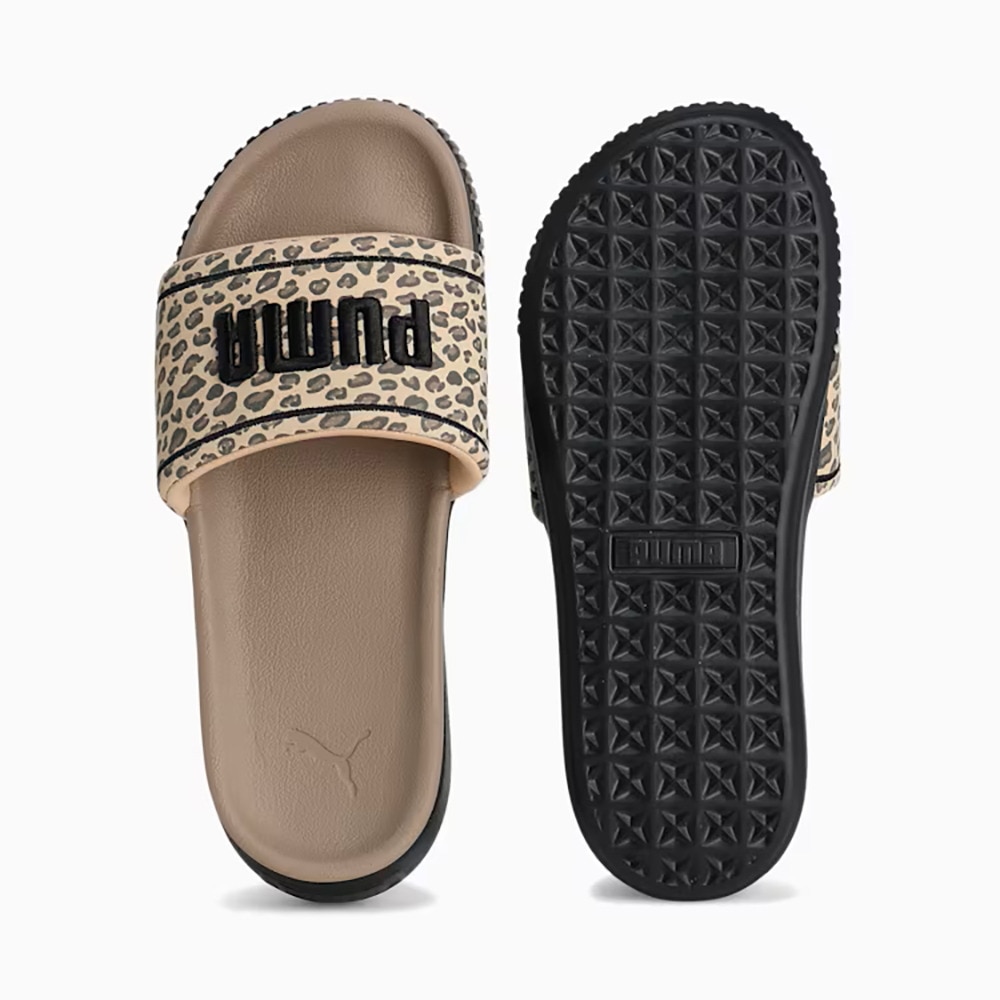 プーマ（PUMA）（レディース）スポーツサンダル プラットフォーム スライド レオ ブラウン 40249501 シャワーサンダル アウトドア レジャー ビーチサンダル