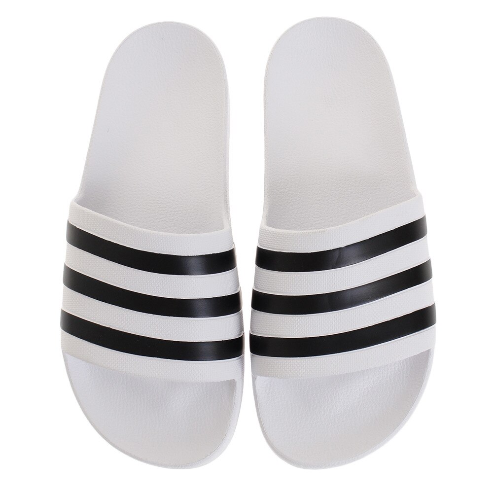 アディダス（adidas）（メンズ、レディース）サンダル ぺたんこ ADILETTE AQUA F35539 ホワイト 白  スポーツ用品はスーパースポーツゼビオ