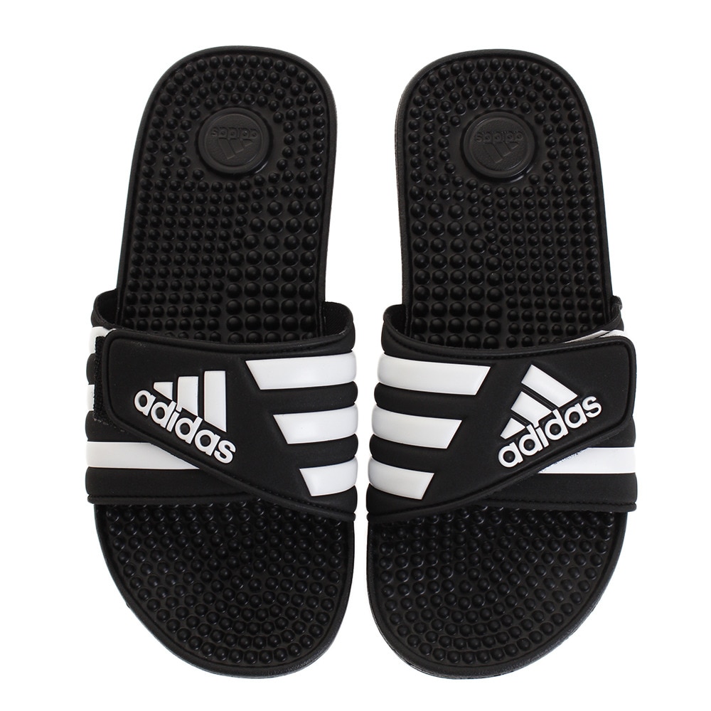 アディダス（adidas）（メンズ）サンダル ぺたんこ シャワーサンダル ADISSAGE F35580 ブラック 黒