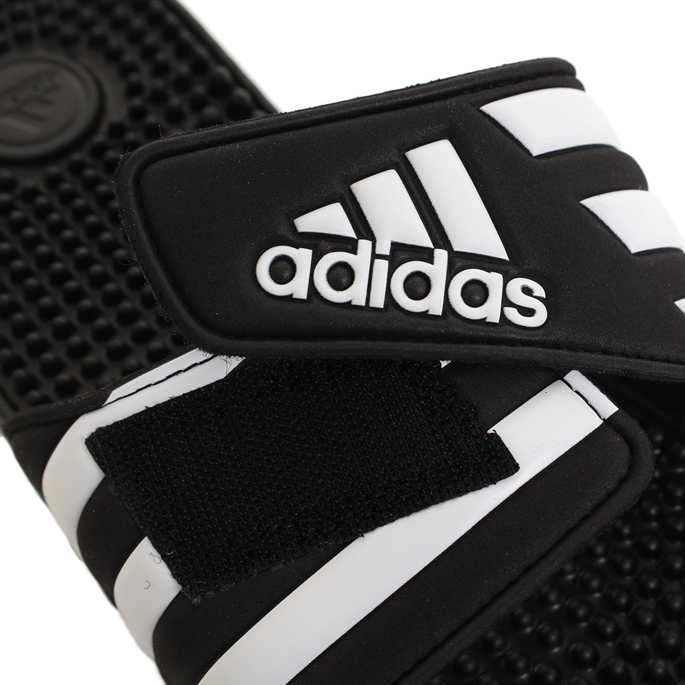 アディダス（adidas）（メンズ）サンダル ぺたんこ シャワーサンダル ADISSAGE F35580 ブラック 黒