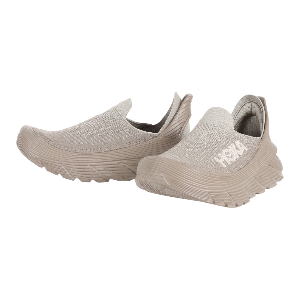 ホカ（HOKA）（メンズ、レディース）スニーカー リストア TC レギュラー サイドベージュ 1134532-DOTN リカバリー リラックス シューズ スリッポン 厚底