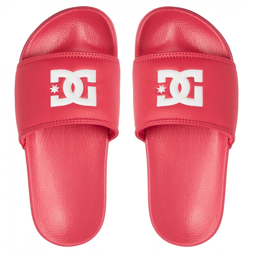 ディーシーシューズ（DC SHOES）（キッズ）KS DC SLIDE レッド 赤 DK191024CRP ジュニア シャワサン シャワーサンダル ビーチ ビーサン マリン スケーター 靴