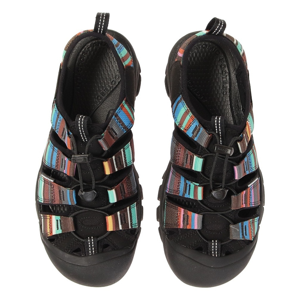 キーン（KEEN）（メンズ）サンダル ニューポートエイチツー ブラック グリーン 1001942 ストラップサンダル 防滑性 通気性 タウン レジャー おしゃれ