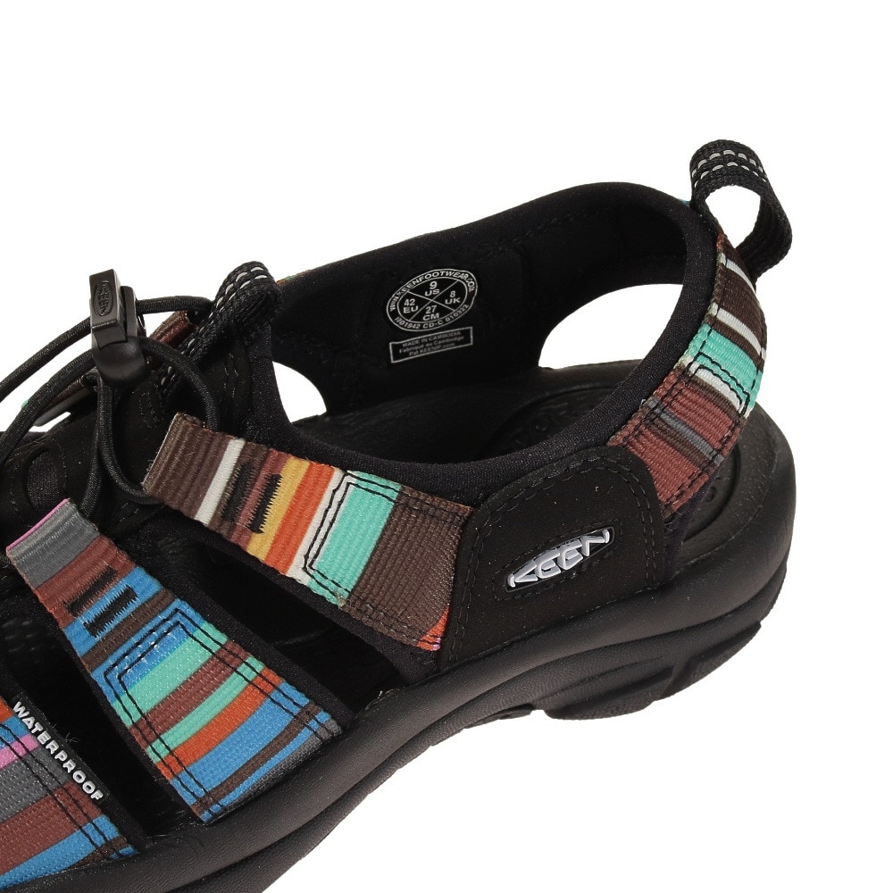 キーン（KEEN）（メンズ）サンダル ニューポートエイチツー ブラック グリーン 1001942 ストラップサンダル 防滑性 通気性 タウン レジャー おしゃれ
