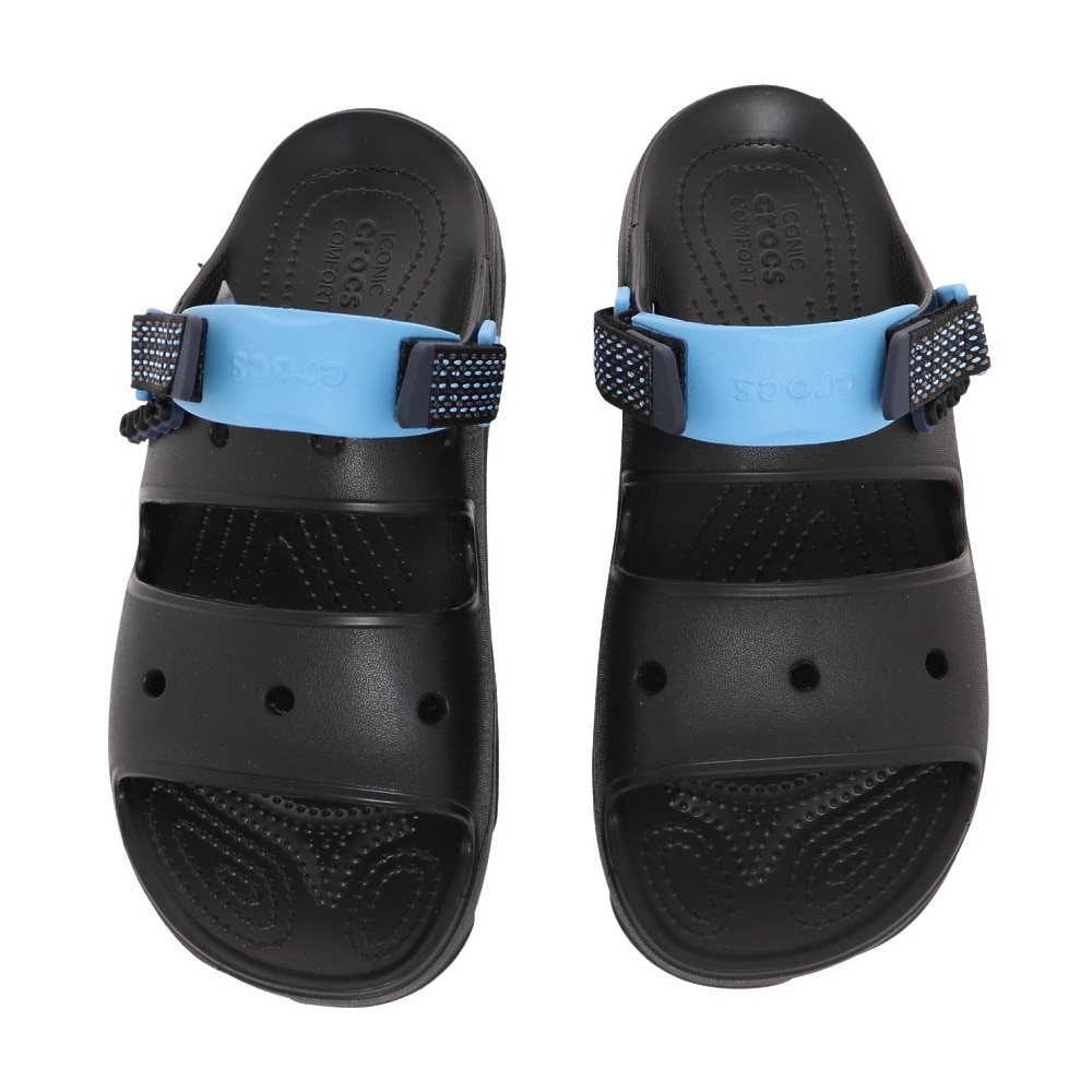 クロックス（crocs）（メンズ、レディース）スポーツサンダル クラシック オールテレイン サンダル ブラック 207711-0ZQ-2022 ストラップ シャワサン 軽量 