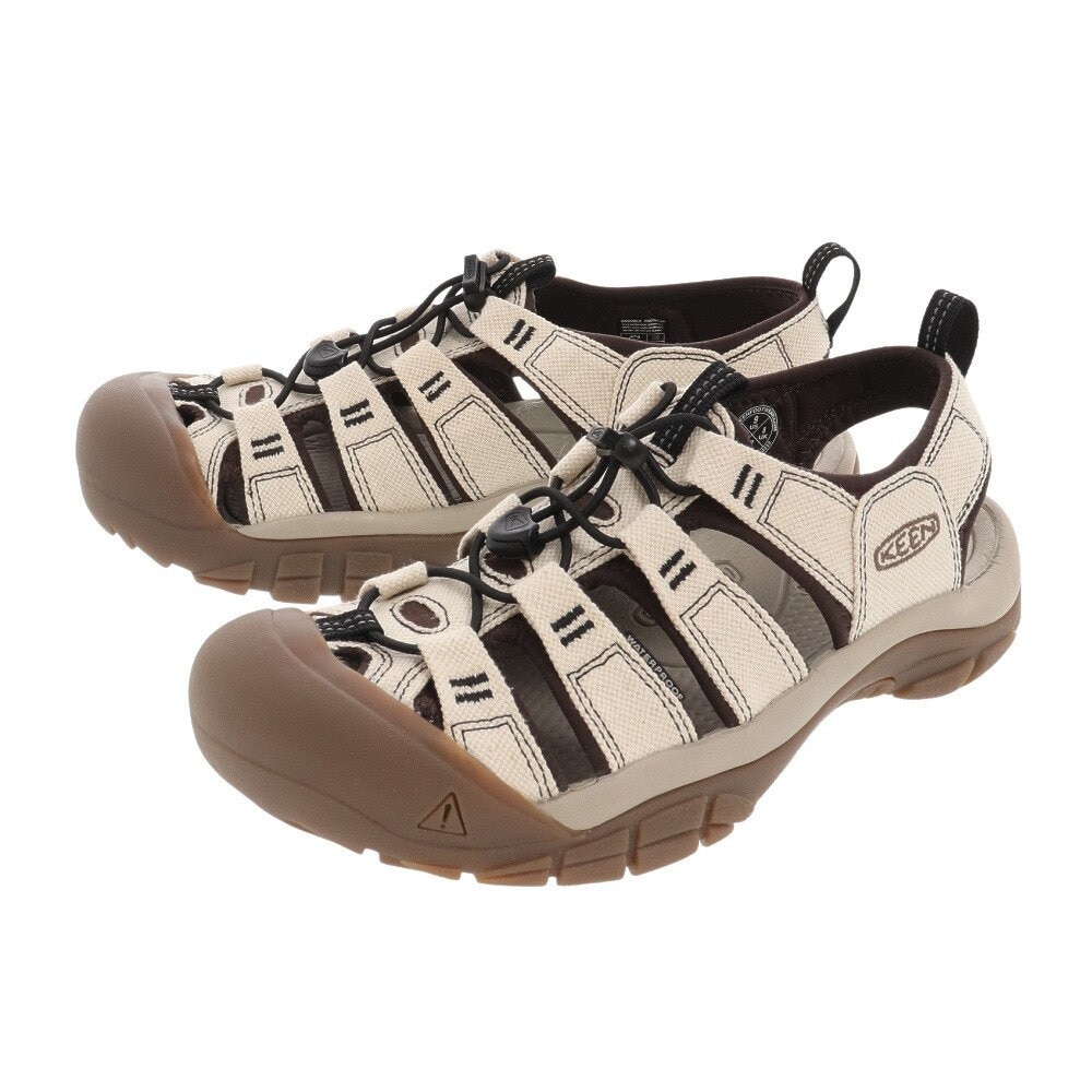 キーン｜キーン（KEEN）（メンズ）ストラップサンダル ニューポート キャンバス 1026222 ナチュラル シューズ 靴 アウトドア