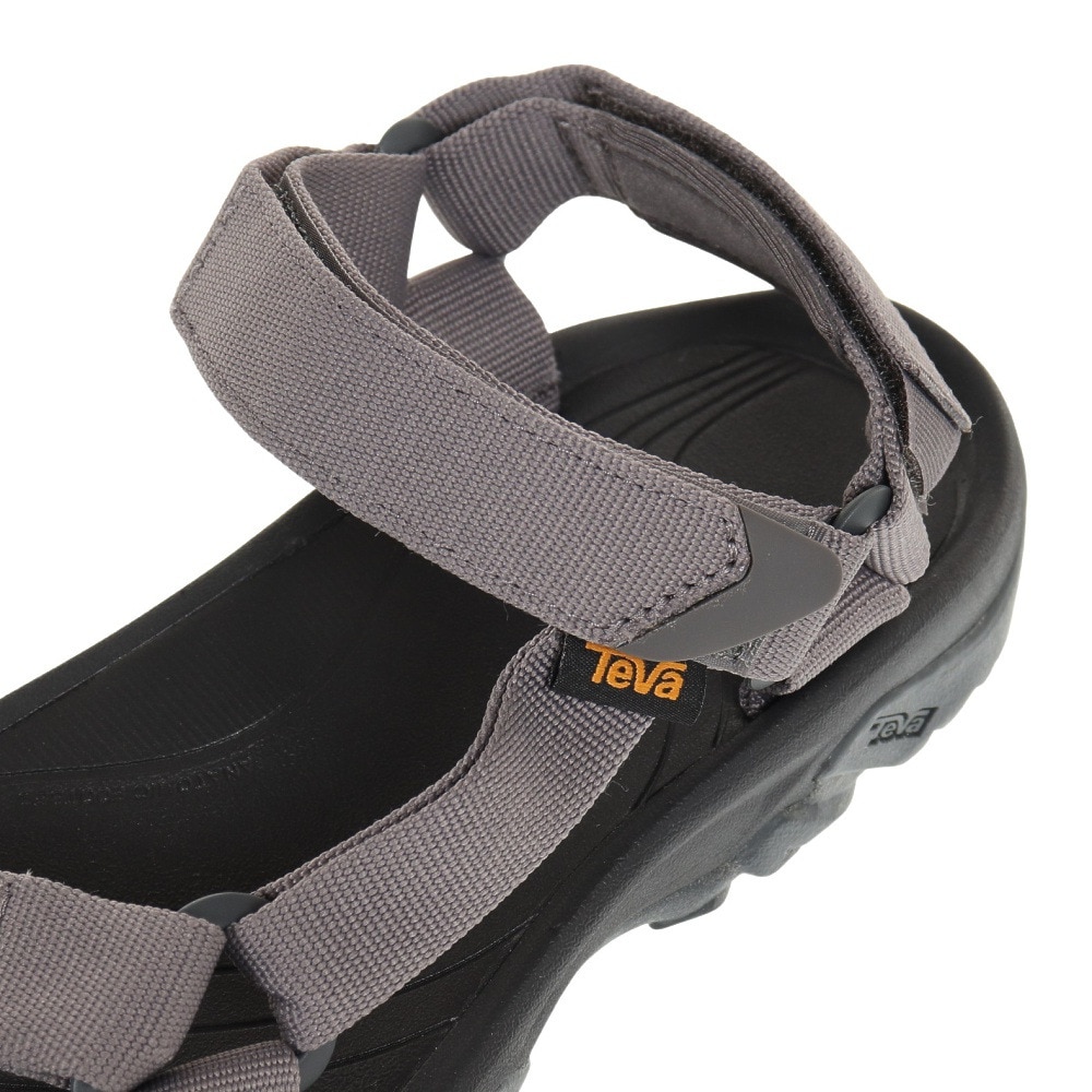 テバ（Teva）（メンズ）スポーツサンダル ハリケーン 4 ブラック グレー 1093379-DSDGG ストラップサンダル 軽量 クッション 面ファスナー