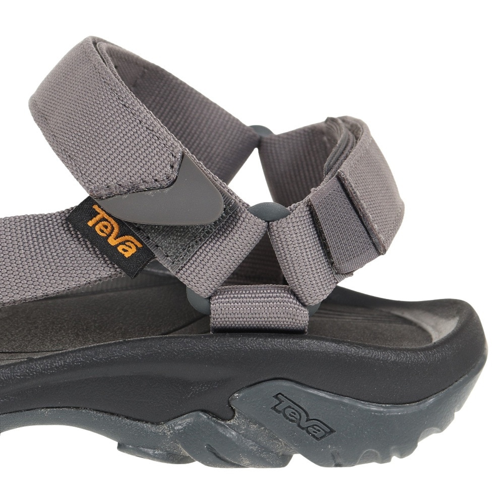 テバ（Teva）（メンズ）スポーツサンダル ハリケーン 4 ブラック グレー 1093379-DSDGG ストラップサンダル 軽量 クッション 面ファスナー