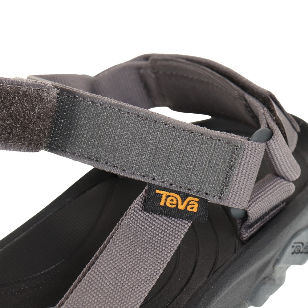 テバ（Teva）（メンズ）スポーツサンダル ハリケーン 4 ブラック グレー 1093379-DSDGG ストラップサンダル 軽量 クッション 面ファスナー