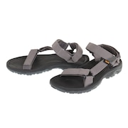 テバ（Teva）（メンズ）スポーツサンダル ハリケーン 4 ブラック グレー 1093379-DSDGG ストラップサンダル 軽量 クッション 面ファスナー