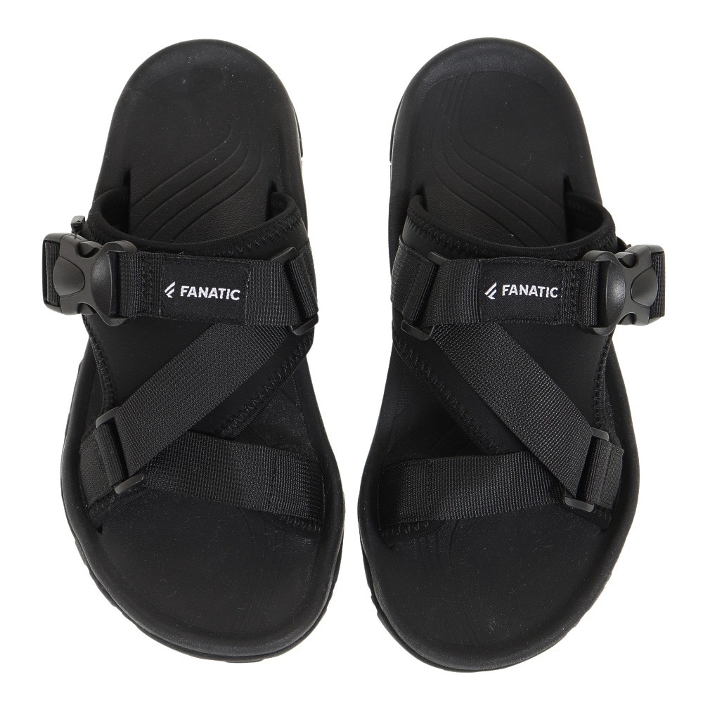 ファナティック（FANATIC）（メンズ）サンダル FAテープ スライドサンダル ブラック F85074BLK カジュアル タウン 日常履き レジャー おしゃれ