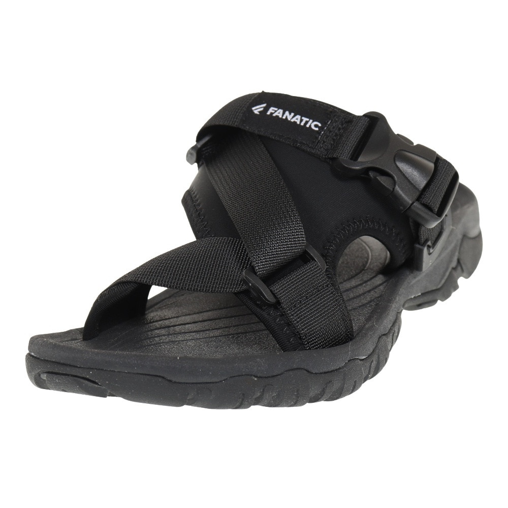 ファナティック（FANATIC）（メンズ）サンダル FAテープ スライドサンダル ブラック F85074BLK カジュアル タウン 日常履き レジャー おしゃれ