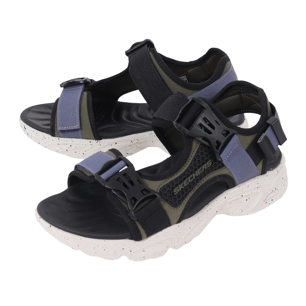 スケッチャーズ（SKECHERS）（メンズ）サンダル スタミナ サンダル ストリーマー 237396-OLBK ストラップサンダル 