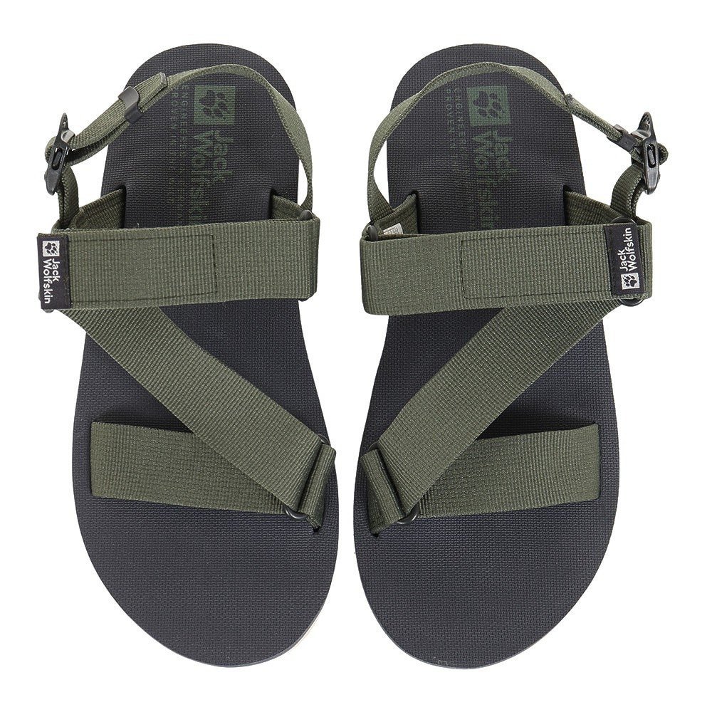 ジャックウルフスキン（JackWolfskin）（メンズ）ベルトサンダル M URBAN ENTDECKUNG グリーン 4056711-5032 スポーツサンダル カジュアル 