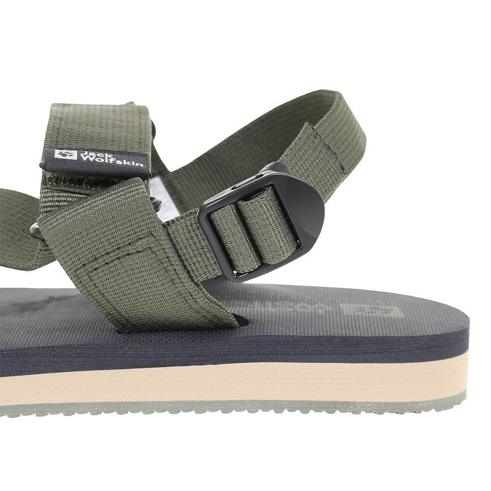 ジャックウルフスキン（JackWolfskin）（メンズ）ベルトサンダル M URBAN ENTDECKUNG グリーン 4056711-5032 スポーツサンダル カジュアル 