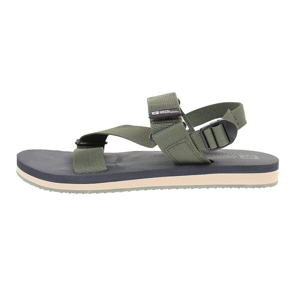 ジャックウルフスキン（JackWolfskin）（メンズ）ベルトサンダル M URBAN ENTDECKUNG グリーン 4056711-5032 スポーツサンダル カジュアル 