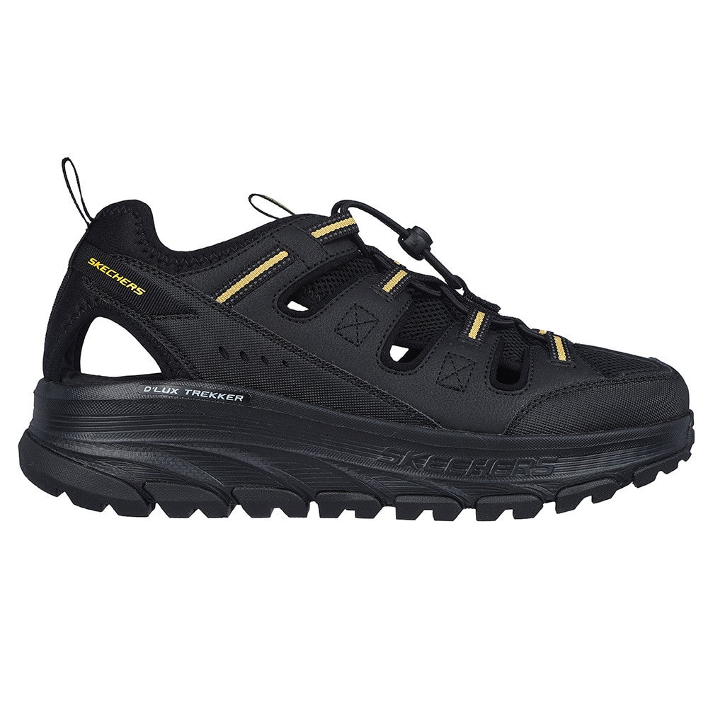 スケッチャーズ（SKECHERS）（メンズ）スポーツサンダル デラックストレッカーサンダル ブラック 237581-BKYL ストラップサンダル タウン 日常履き