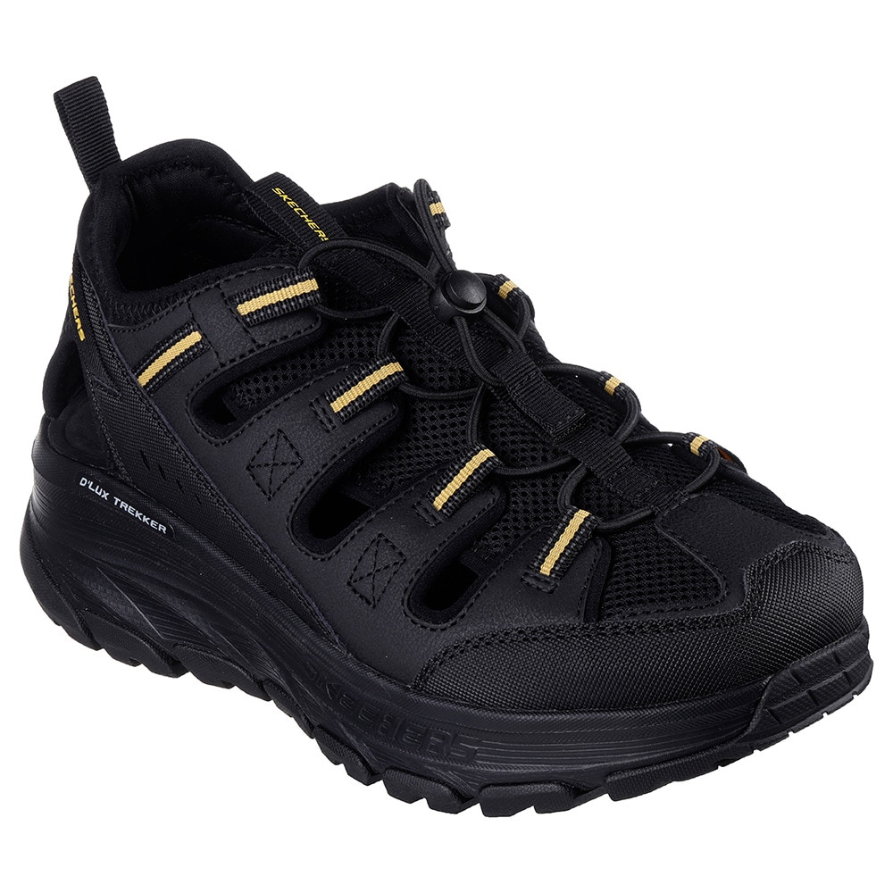 スケッチャーズ（SKECHERS）（メンズ）スポーツサンダル デラックストレッカーサンダル ブラック 237581-BKYL ストラップサンダル タウン 日常履き