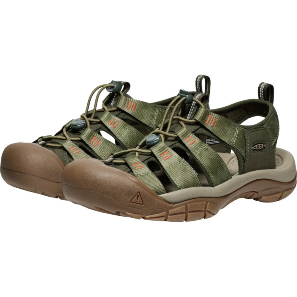 キーン（KEEN）（メンズ）ストラップサンダル ニューポート エイチツー グリーン ブラウン 1030135 レジャー アウトドア 軽量 フィット感 水陸両用 旅行