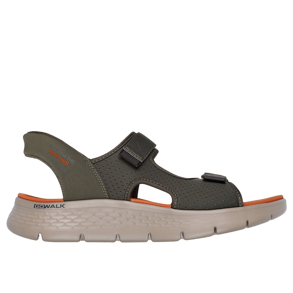 スケッチャーズ（SKECHERS）（メンズ）ストラップサンダル リップインズ ゴーウォーク フレックス SD イージー エントリー 229210-OLV