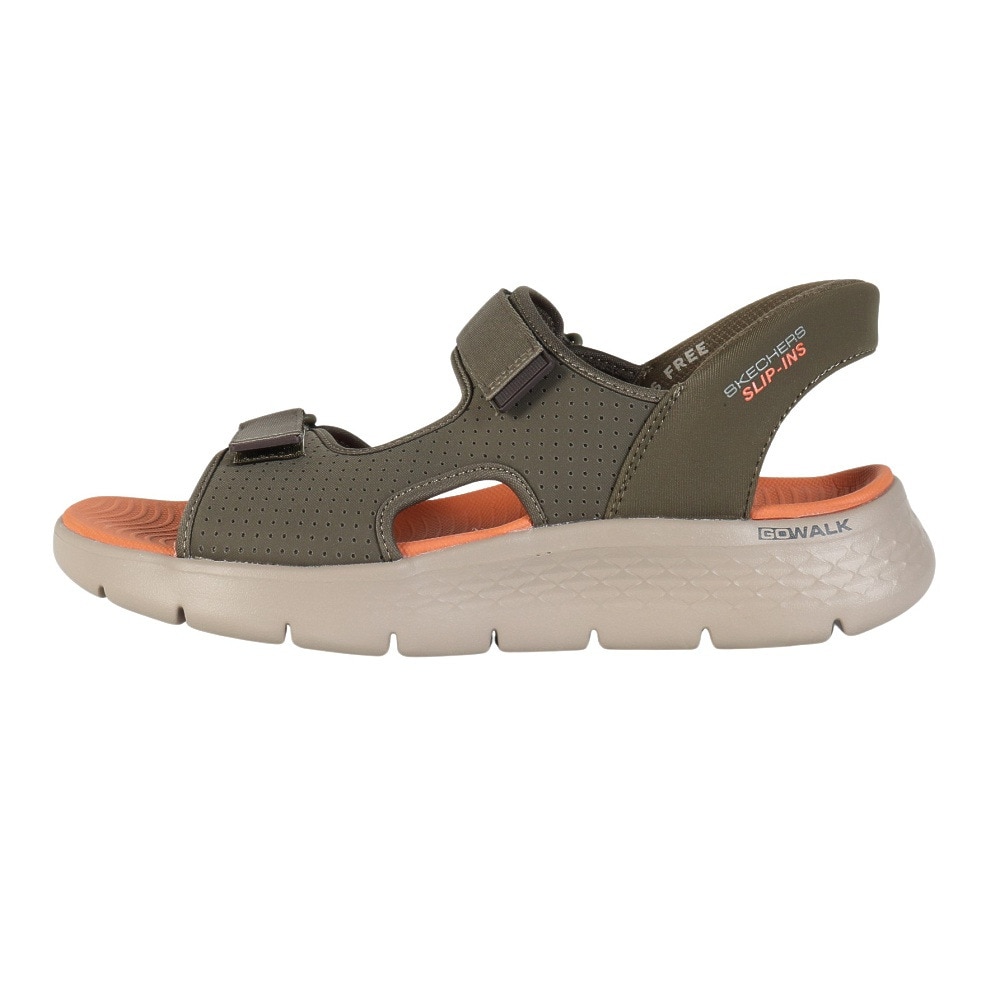 スケッチャーズ（SKECHERS）（メンズ）ストラップサンダル リップインズ ゴーウォーク フレックス SD イージー エントリー 229210-OLV