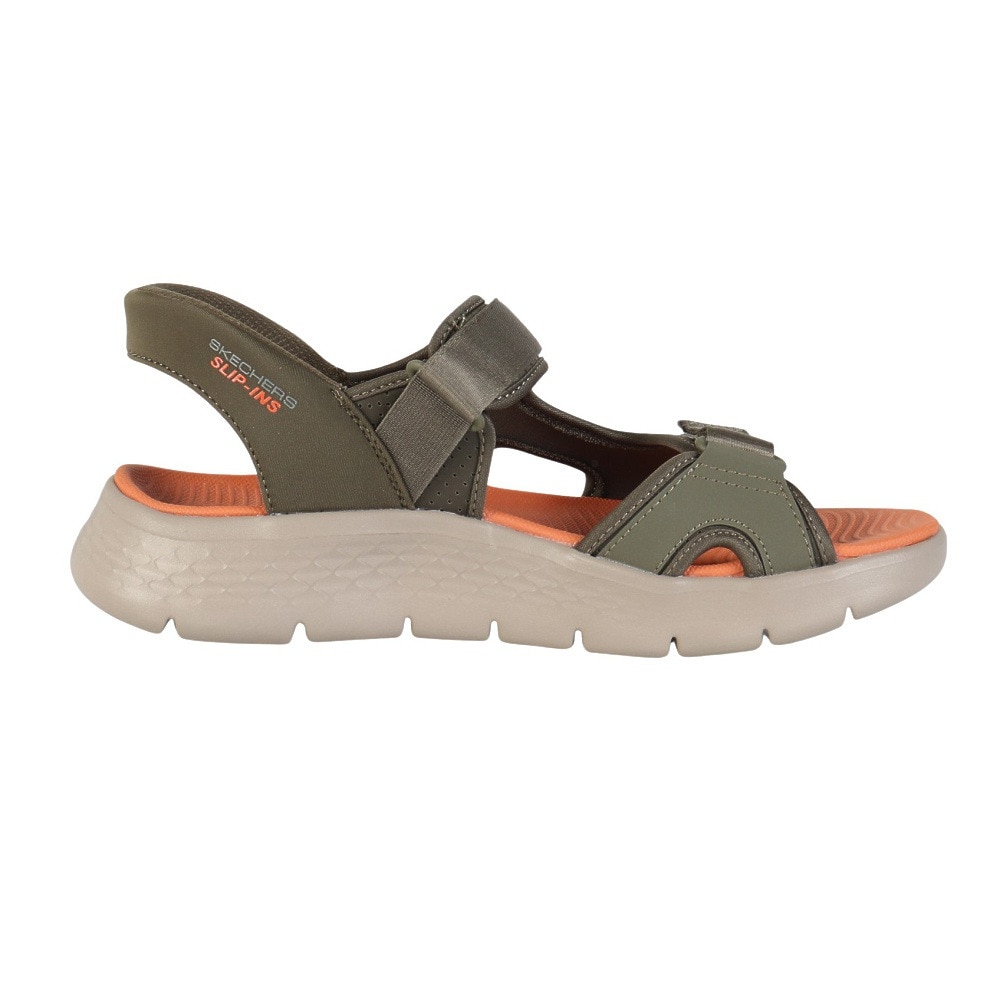 スケッチャーズ（SKECHERS）（メンズ）ストラップサンダル リップインズ ゴーウォーク フレックス SD イージー エントリー 229210-OLV