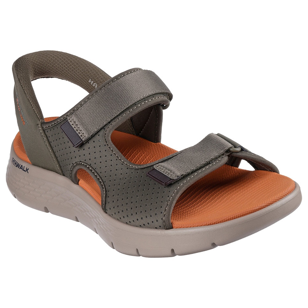 スケッチャーズ（SKECHERS）（メンズ）ストラップサンダル リップインズ ゴーウォーク フレックス SD イージー エントリー 229210-OLV