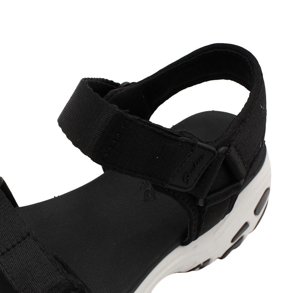 スケッチャーズ（SKECHERS）（レディース）スポーツサンダル ディーライツフレッシュキャッチ ブラック 31514 面ファスナー ストラップ 厚底 タウン レジャー