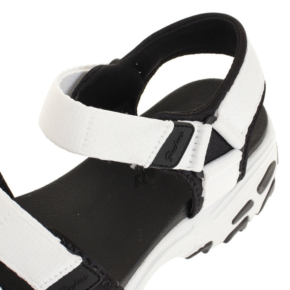 スケッチャーズ（SKECHERS）（レディース）サンダル ディーライト フレッシュキャッチ ホワイト 31514 面ファスナー ストラップ レジャー タウン 厚底