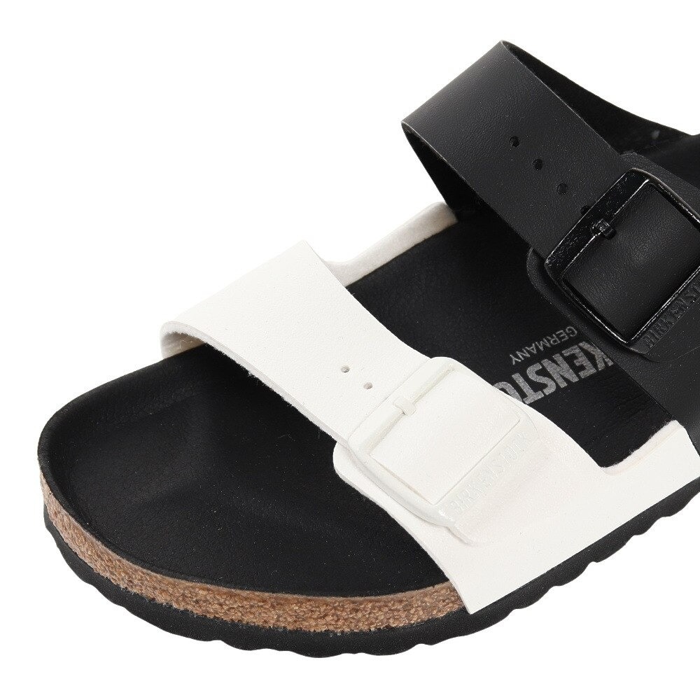 ビルケンシュトック（BIRKENSTOCK）（メンズ）アリゾナスプリット ブラック ホワイト 黒 白 1019703 ストラップ サンダル カジュアル シンプル シューズ 靴
