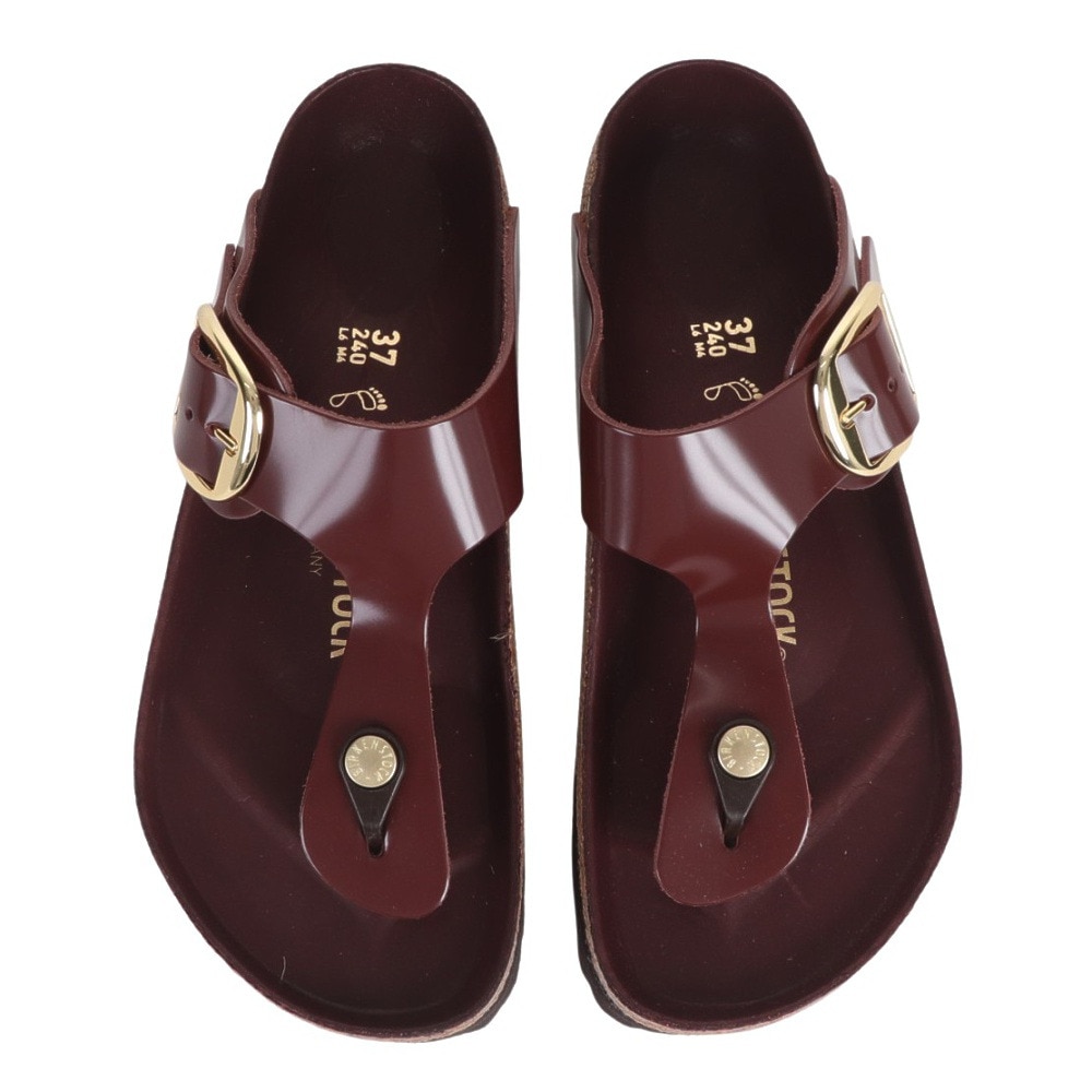 ビルケンシュトック（BIRKENSTOCK）（レディース）ストラップサンダル ギゼー ビッグバックル 1021477 ハイシャインチョコレート