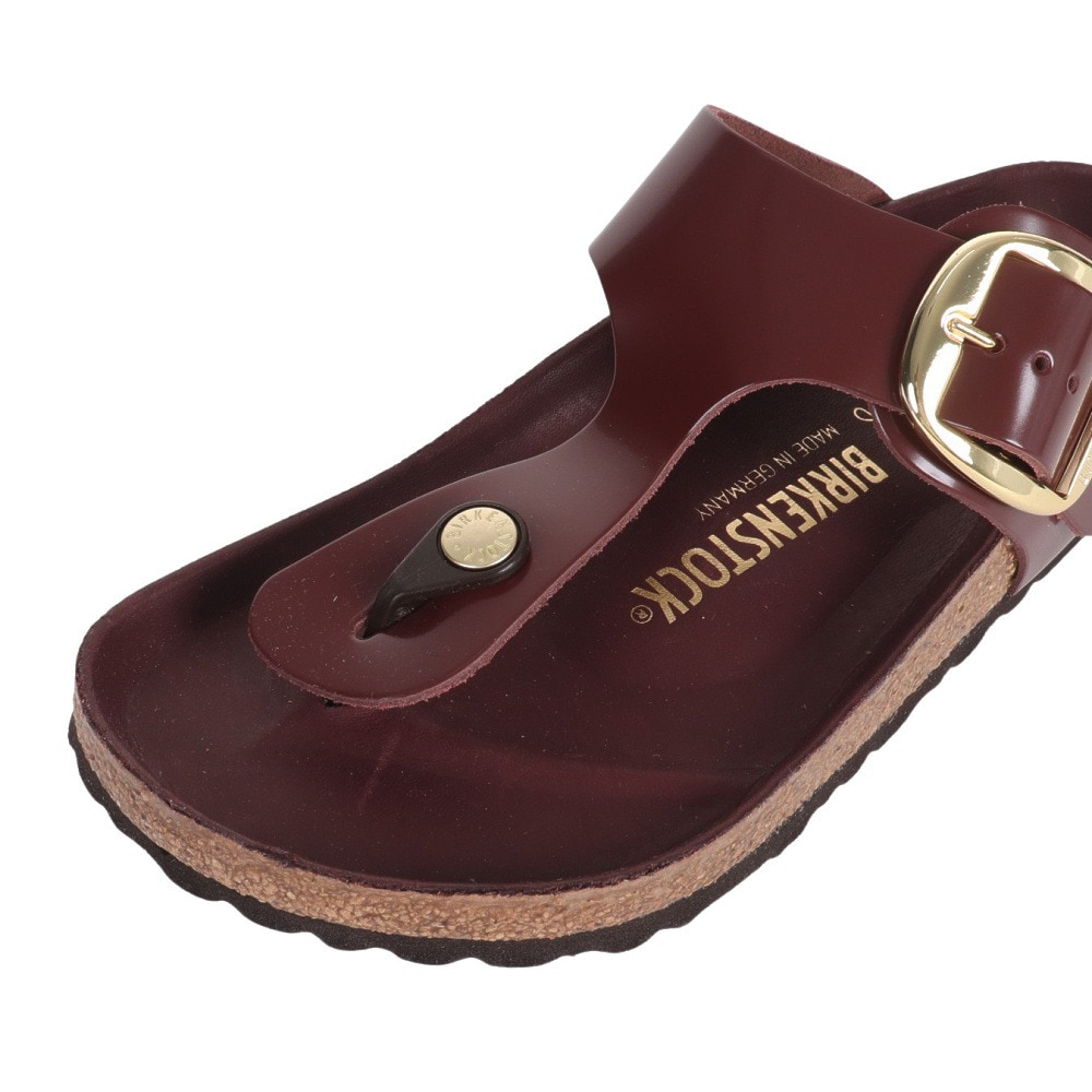 ビルケンシュトック（BIRKENSTOCK）（レディース）ストラップサンダル ギゼー ビッグバックル 1021477 ハイシャインチョコレート