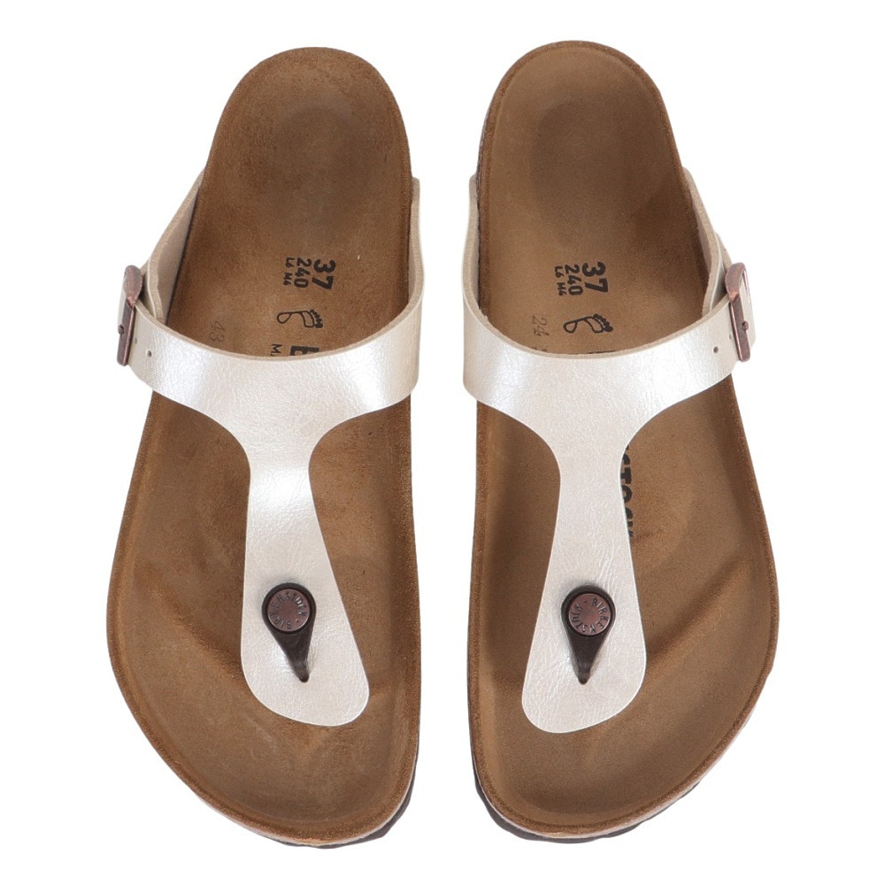 ビルケンシュトック（BIRKENSTOCK）（レディース）ストラップサンダル ギゼ 943871 グレイスフル パールホワイト