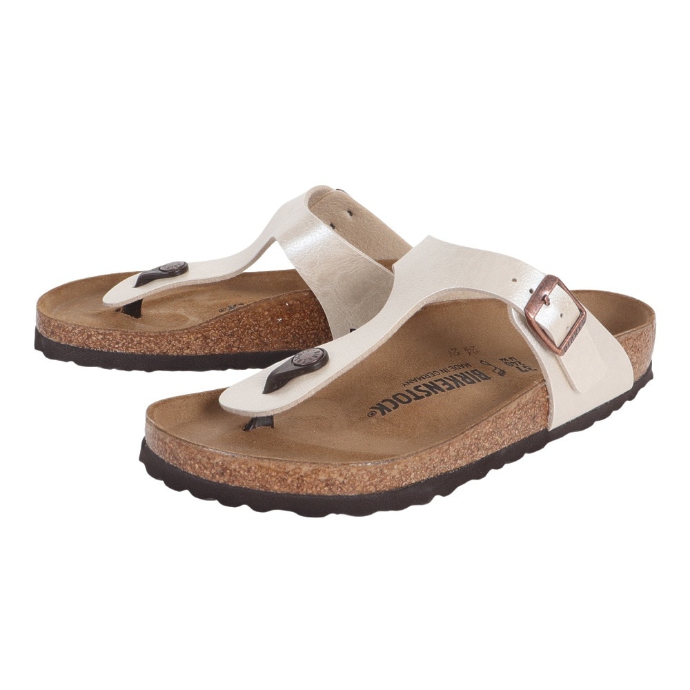 ビルケンシュトック（BIRKENSTOCK）（レディース）ストラップサンダル ギゼ 943871 グレイスフル パールホワイト